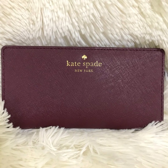 kate spade Handbags - Kate Spade Stacy Cobble Hill Small Wallet Merlot